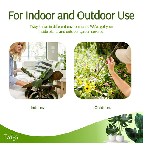 Twigs GA 17-inch height stake provides scalable growth support.