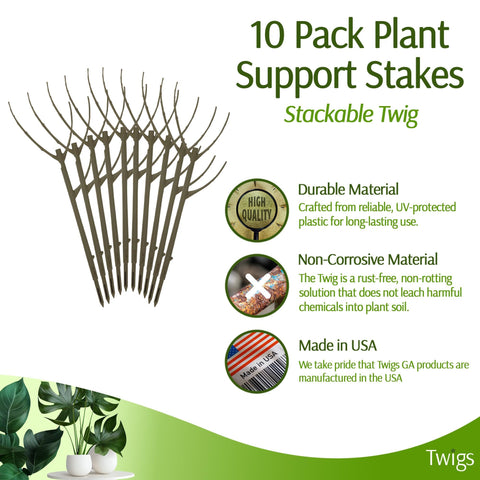 Twigs GA Moonstone stake made from UV-protected plastic