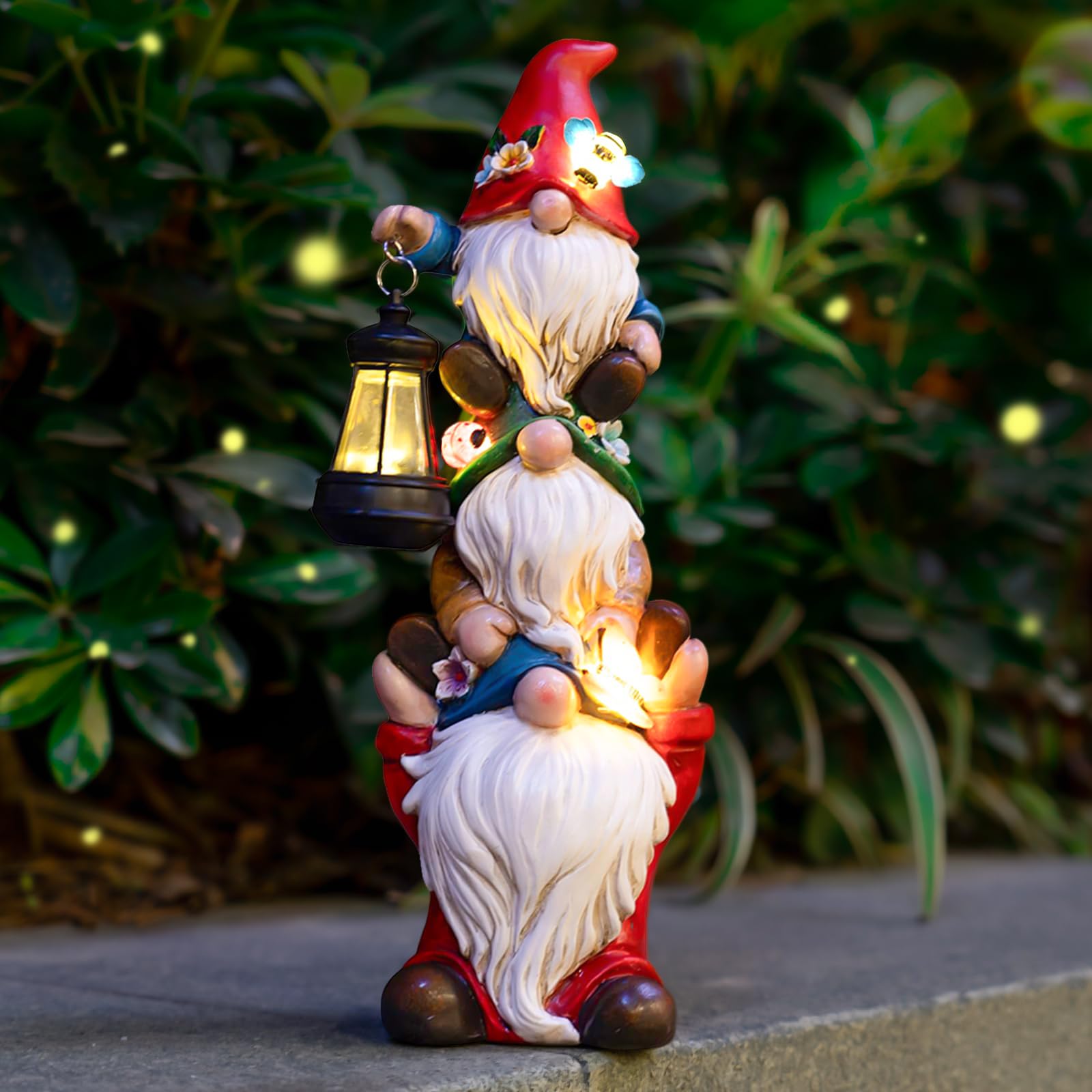 Twinbling garden-gnome-statue-12in brightens outdoor spaces with playful charm.