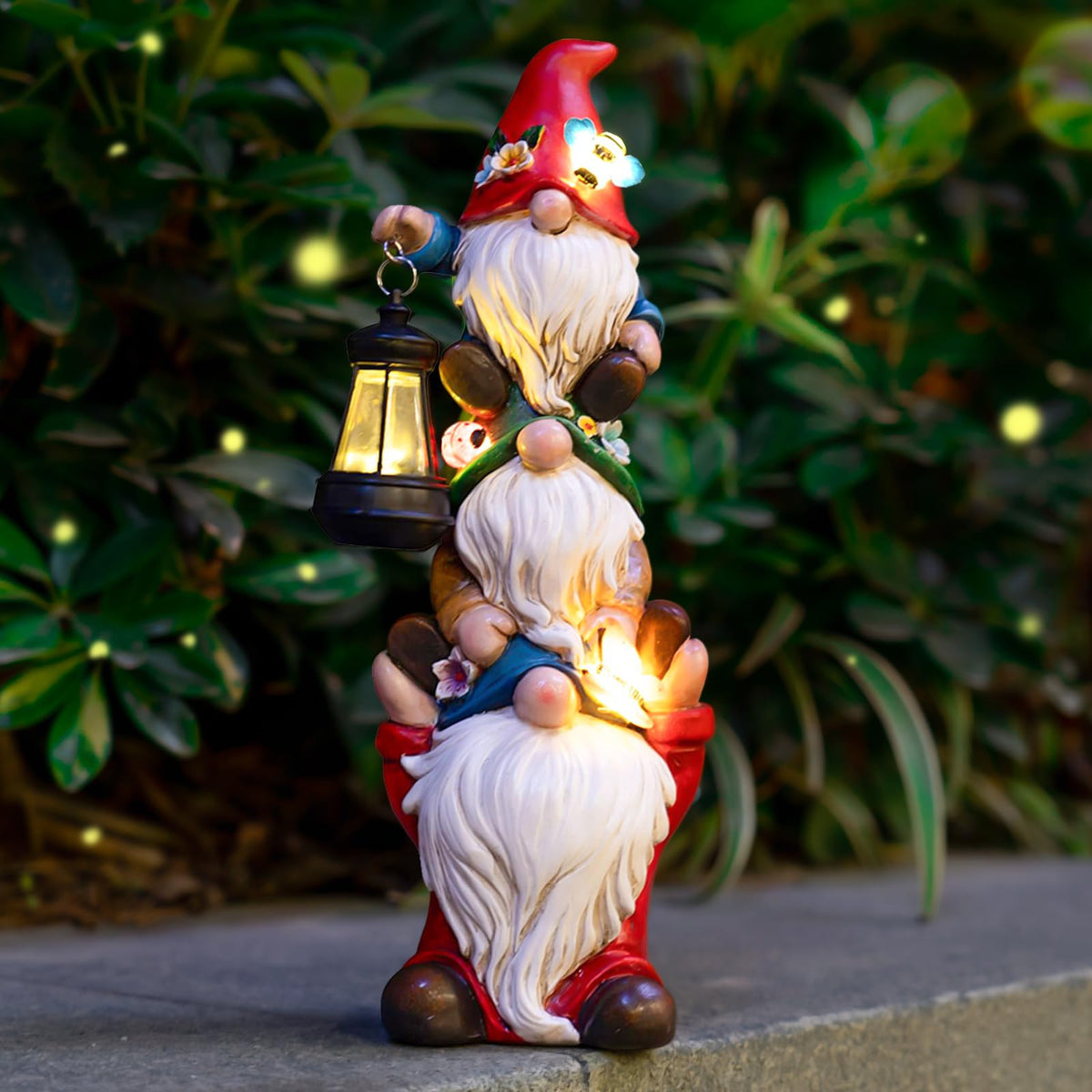 Twinbling garden-gnome-statue-12in brightens outdoor spaces with playful charm.