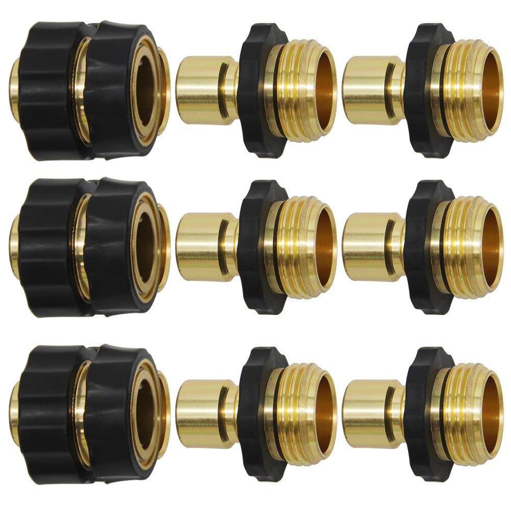 Twinkle Star 3/4 inch quick connector female with rubberized grip for easy on off