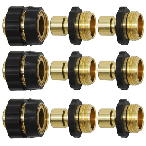 Twinkle Star 3/4 inch quick connector female with rubberized grip for easy on off