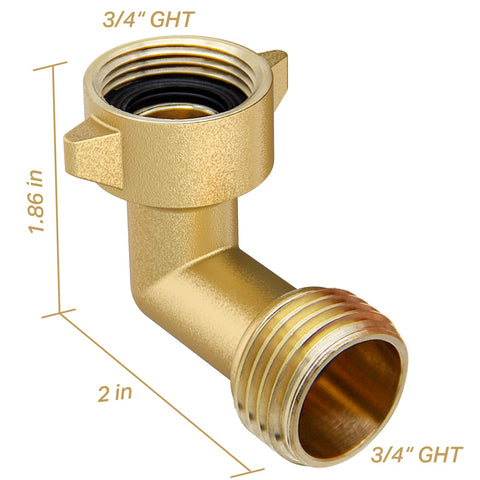 Twinkle Star brass hose adapter 3-4 inch ideal for RV hookups