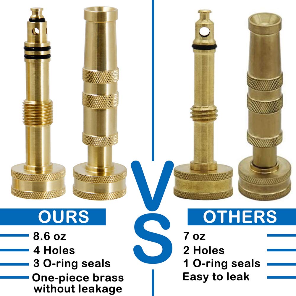 Twinkle Star two-pack brass hose nozzle in package for gardeners