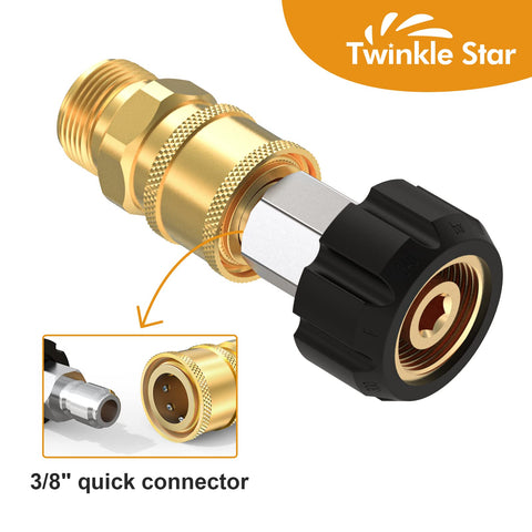 Brass quick-connect fittings from Twinkle Star provide durable, leak-free connections.