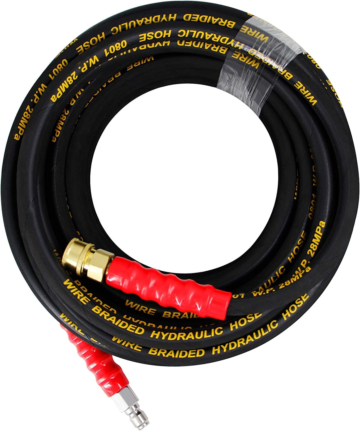 Twinkle Star hose being used to clean cars, driveways, and windows