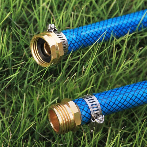 Detail shot of components enabling quick hose end repairs.