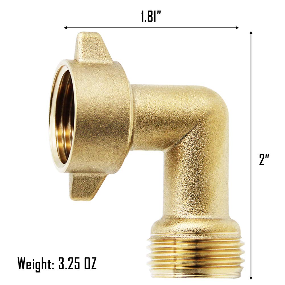 Twinkle Star elbow connector with two O-rings prevents leaks