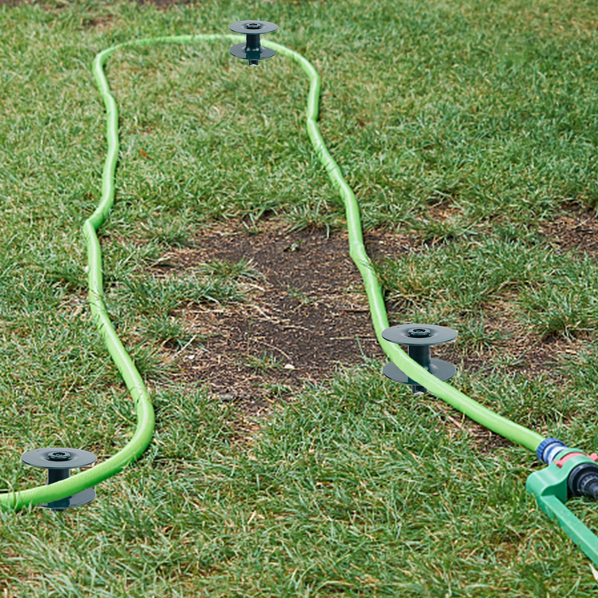 Twinkle Star keeps hoses clear of beds for neater watering paths