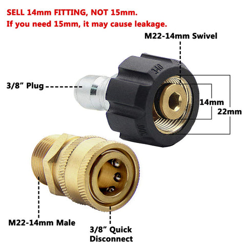 Twinkle Star M22-14mm male connector enables fast connections.