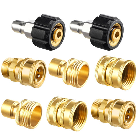 Twinkle Star M22-14mm swivel quick connect for secure hose attachment.