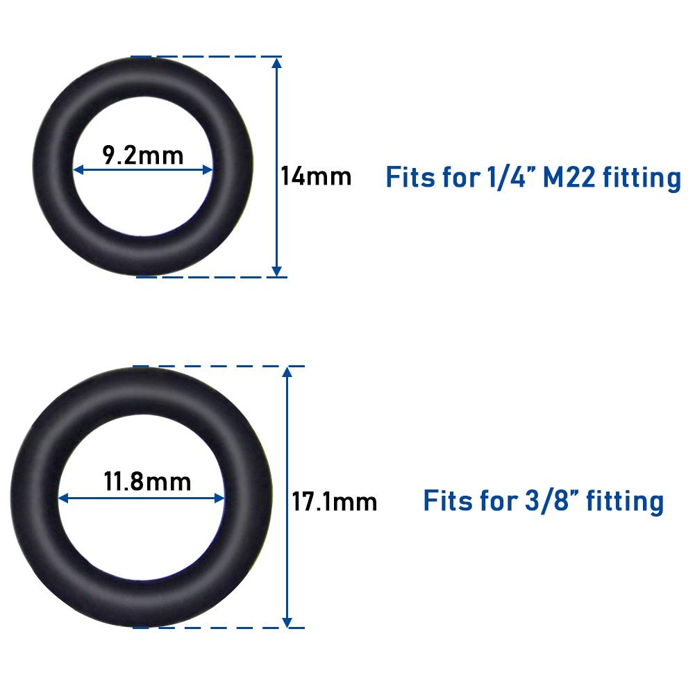 Twinkle Star O-rings for 3/8-inch quick connect ensure reliable seals during cleaning.