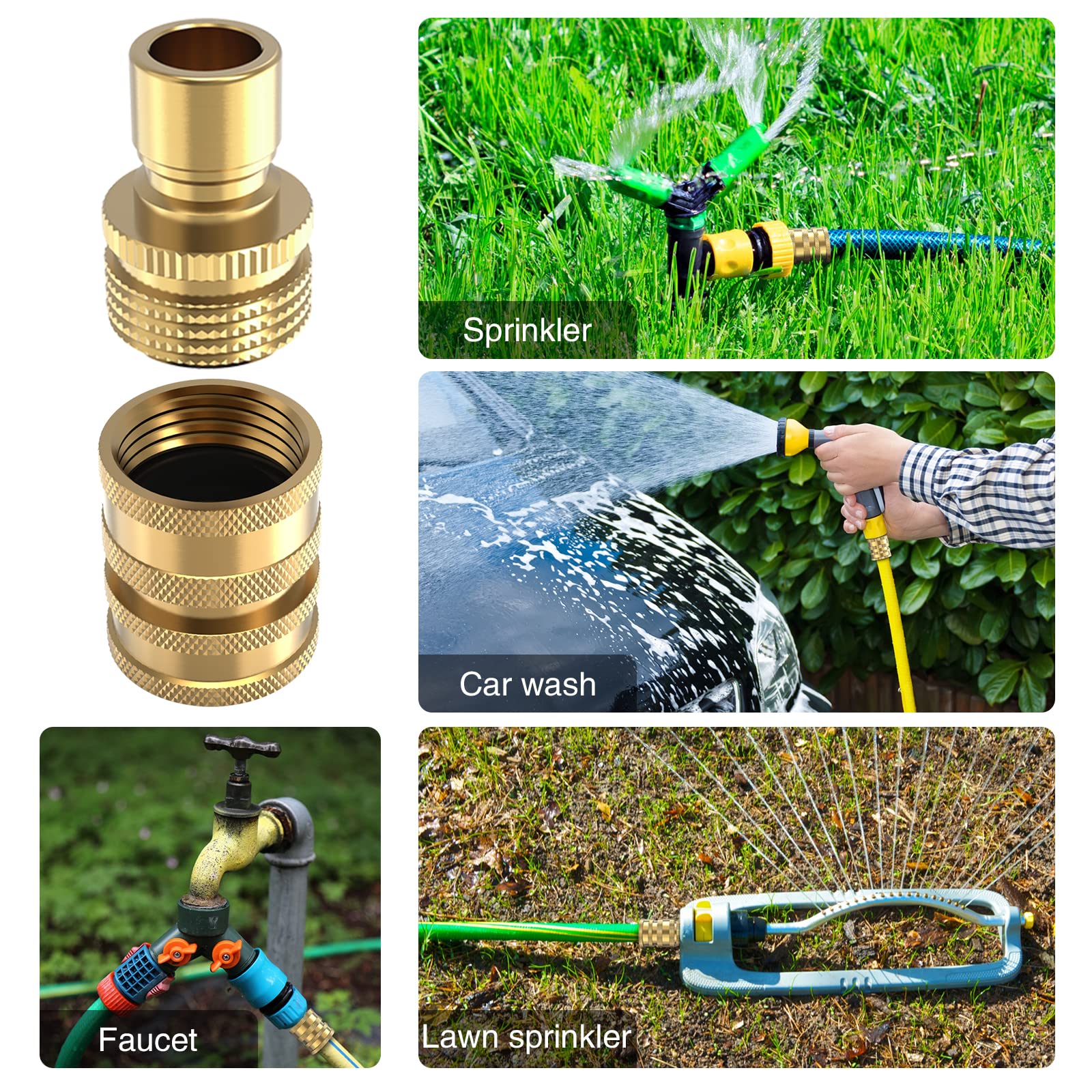 Twinkle Star two adapters included to fit multiple hose configurations.