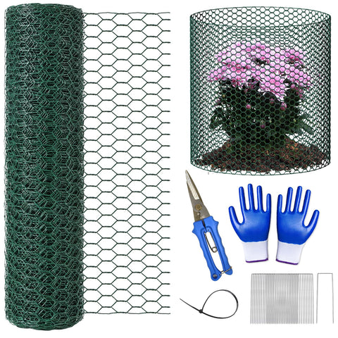 Twintaogo plant protector roll shielding outdoor beds from rabbits and pests.