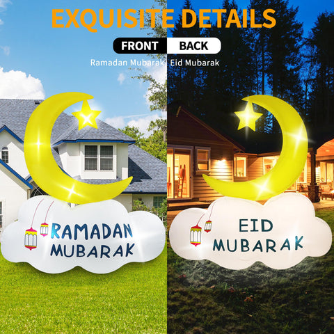 TwoBees Ramadan yard decor with lunar motifs enhances festive gatherings