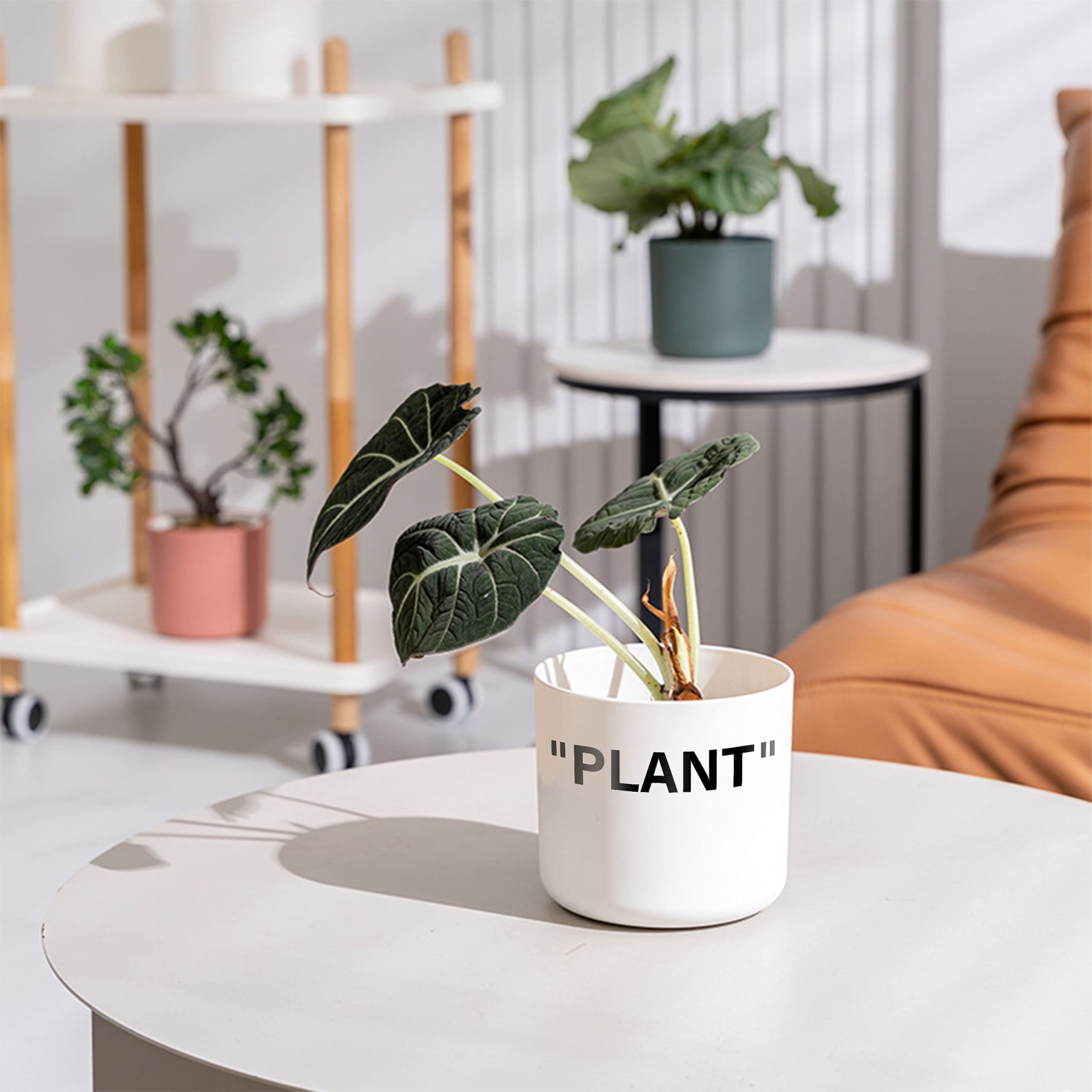 TwoDays Off-White sneaker planter drainage hole detail for moisture control