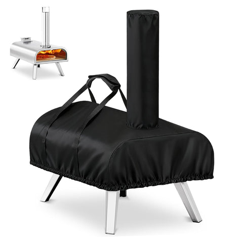 TwoPone BIG HORN 16 pizza oven cover front view protecting from rain and sun