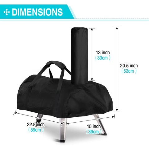 TwoPone pizza oven cover aidpiza 12 compatibility protects during travel.