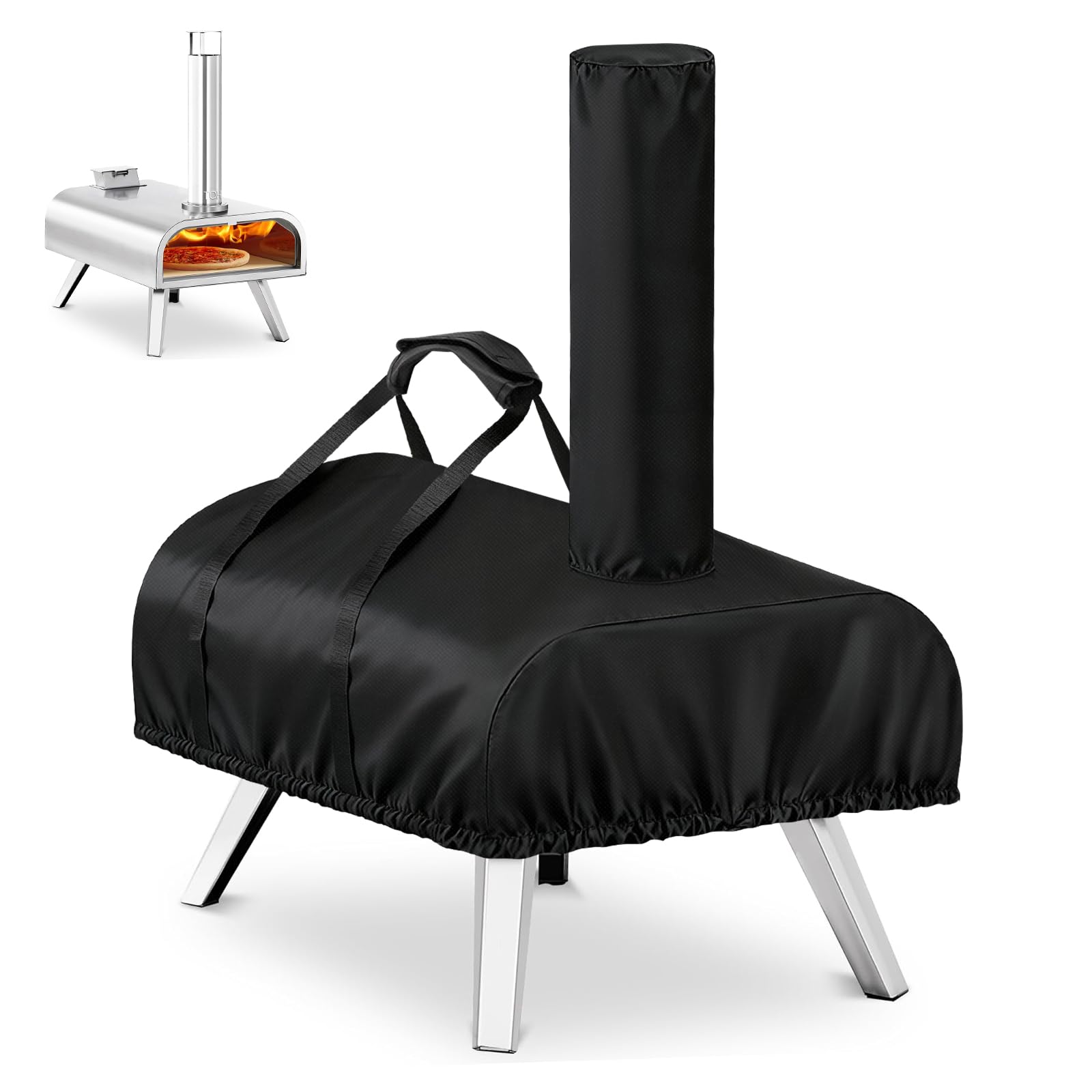 TwoPone pizza oven cover Big Horn fit shields your oven on outdoor outings.