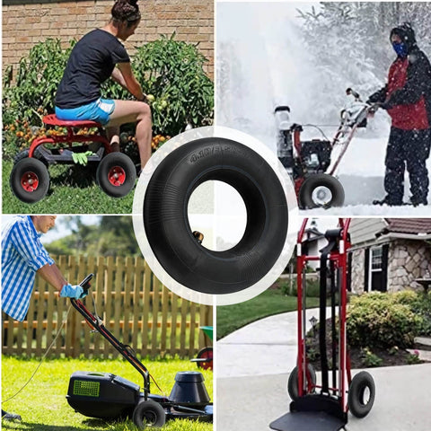 Tworider garden cart and lawn equipment inner tube for smooth operation