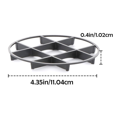 TWZKXC bottom view highlights drainage clearance and stability