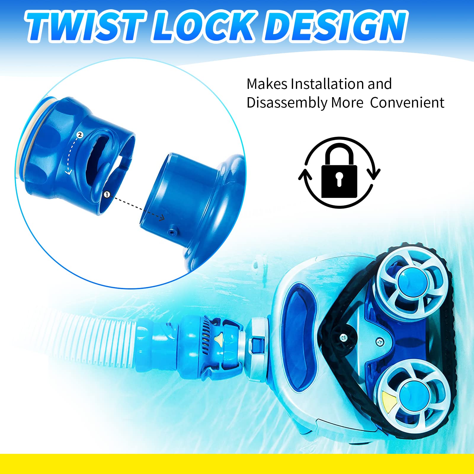 Durable ABS plastic pool adapter by Txdiyifu resists cracks and wear.