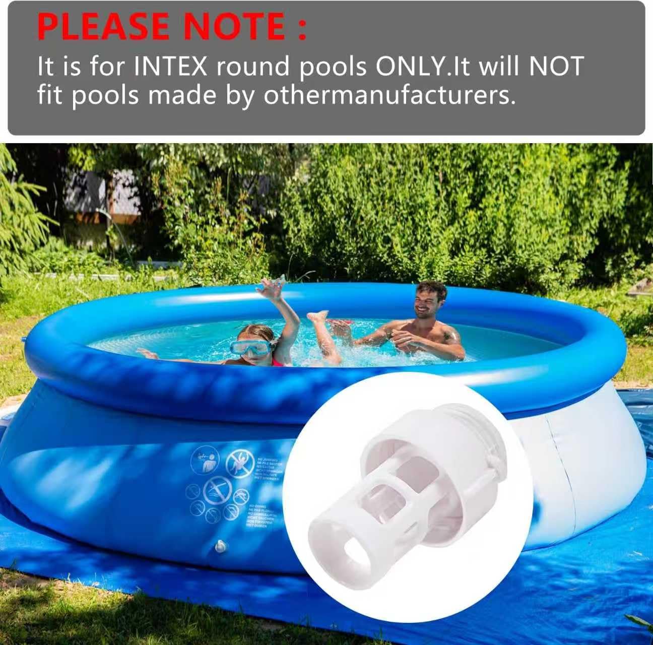 TXDIYIFU garden hose adaptor improves draining efficiency during pool maintenance.