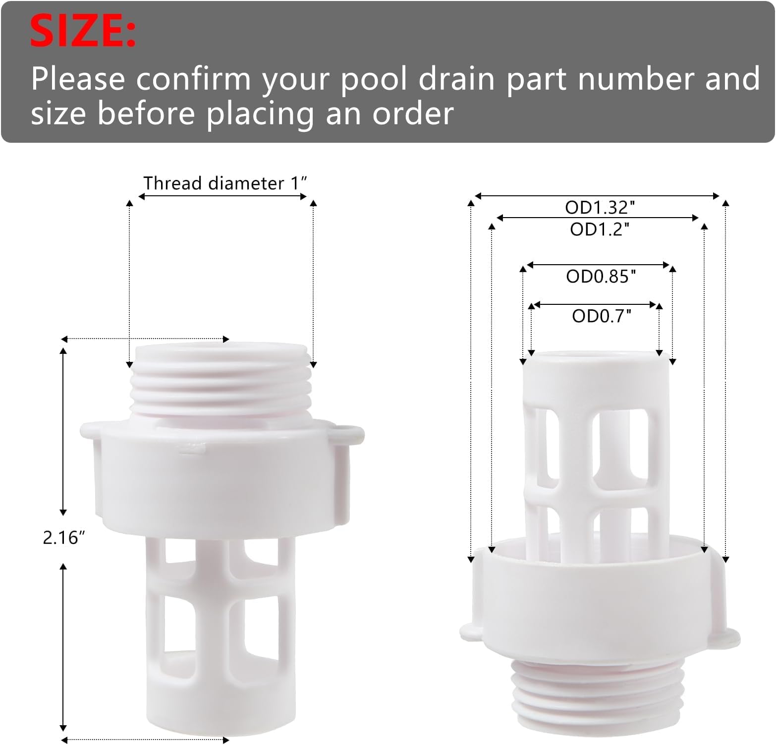 TXDIYIFU Intex 10184-compatible adapter showing sturdy build for durable use.