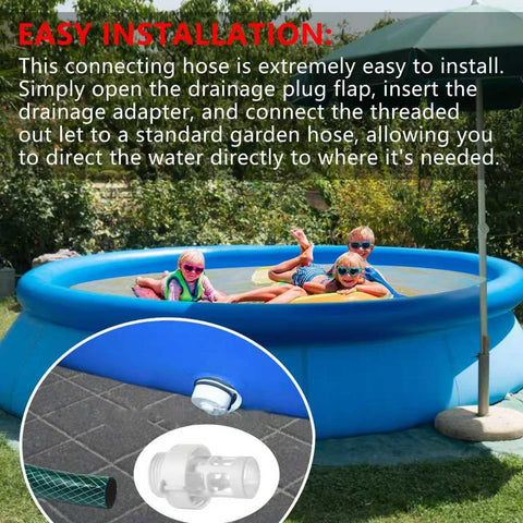 TXDIYIFU pool drain adapter for universal Intex compatibility, convenient water removal.