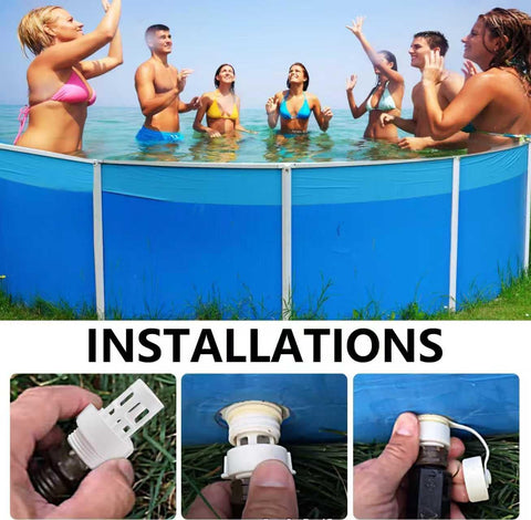TXDIYIFU Sand N Sun drain plug compatibility for Intex pools.