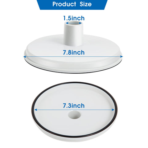 SP1106 vacuum plate with 1-1/2 inch adapter enables quick skimming.