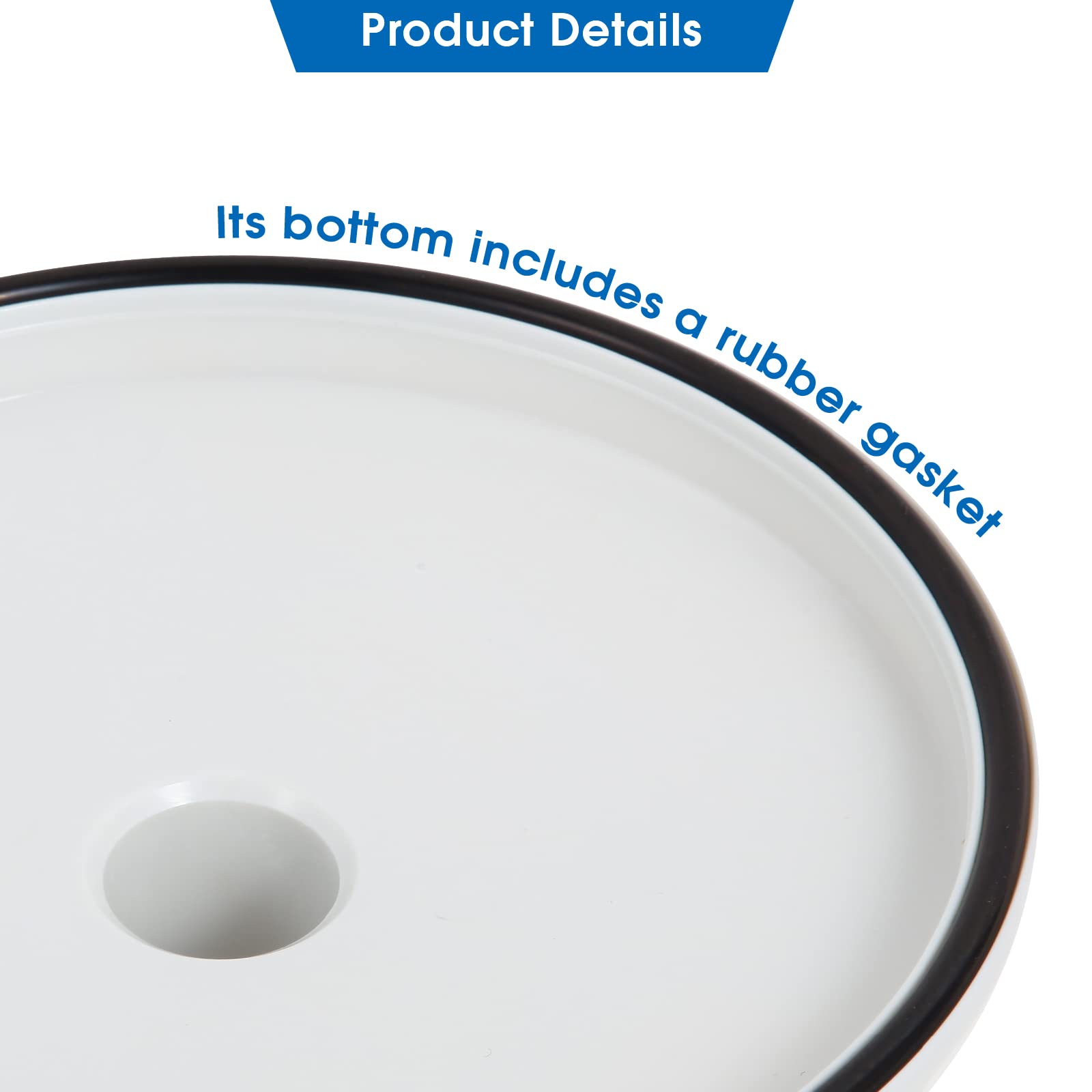 Premium rubber gasket on SP1106 creates a tight vacuum seal.
