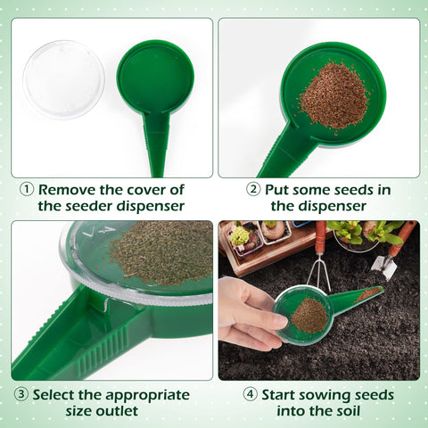 TXIN seed sower in action provides even coverage for delicate seeds.