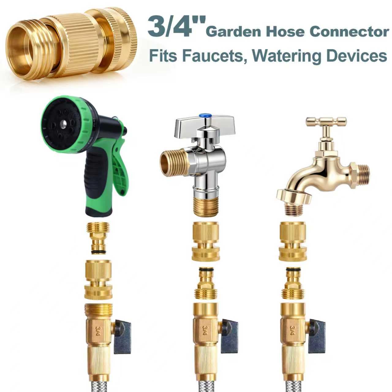 Txmiuao leak-proof quick-connect set reduces drips and water waste during yard tasks