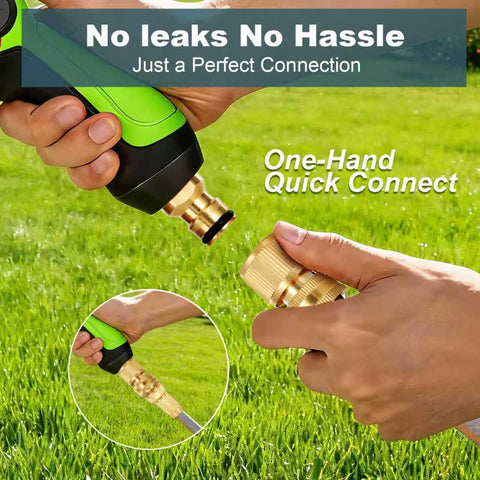 Txmiuao solid brass quick-connect female fitting enables quick, secure hose changes with minimal effort