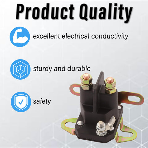 TXRXIZ 12V starter solenoid installed on mower enables smoother starting