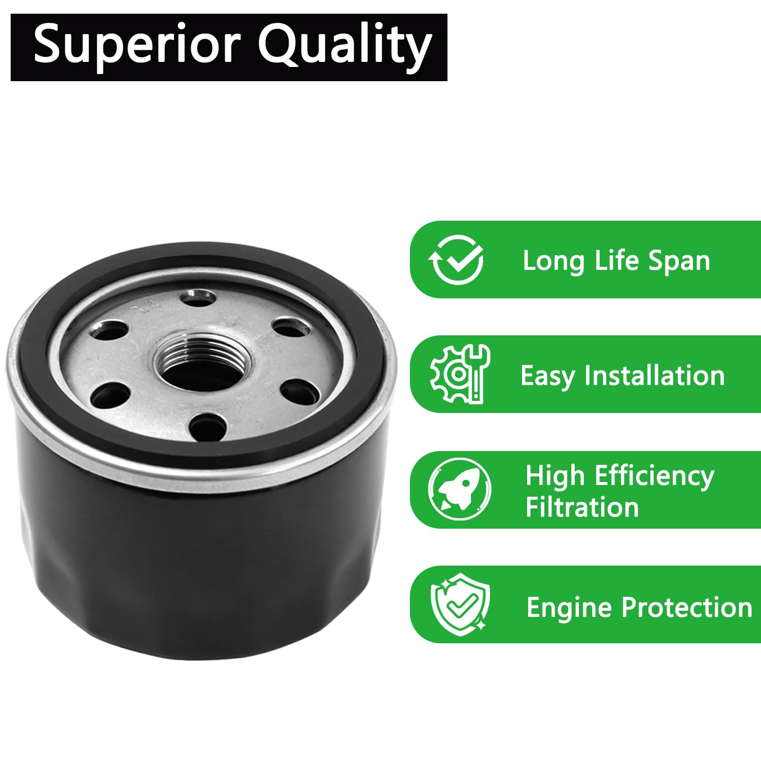 TXRXIZ AM125424 oil filter packaging highlighting premium build and compatibility