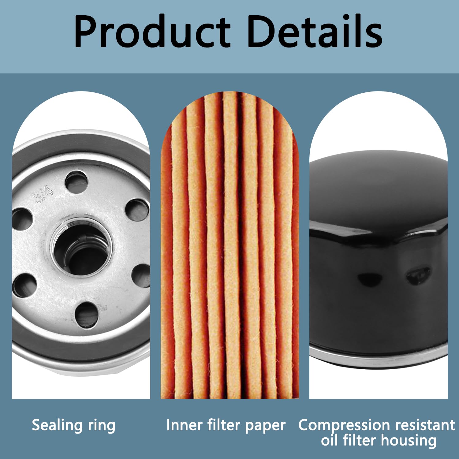 TXRXIZ replacement oil filter 49065-7007 for Kawasaki engines.