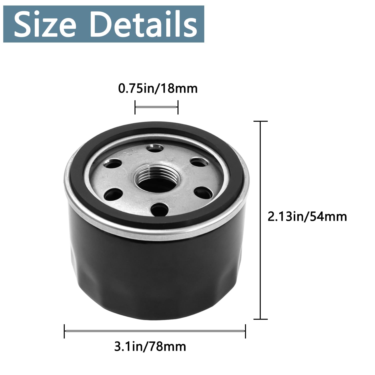 TXRXIZ oil filter fr651v-fr691v-compat protects engine components during operation.