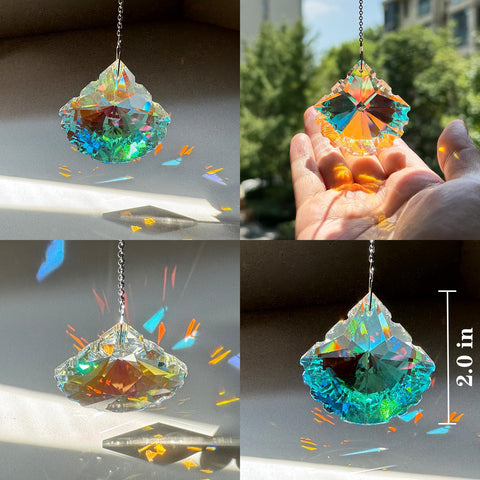 TXXNSM car mirror suncatcher adds subtle color accents.
