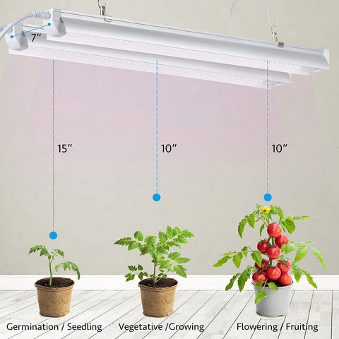 TYAGMAM Grow Light supports series linking for larger grow area.
