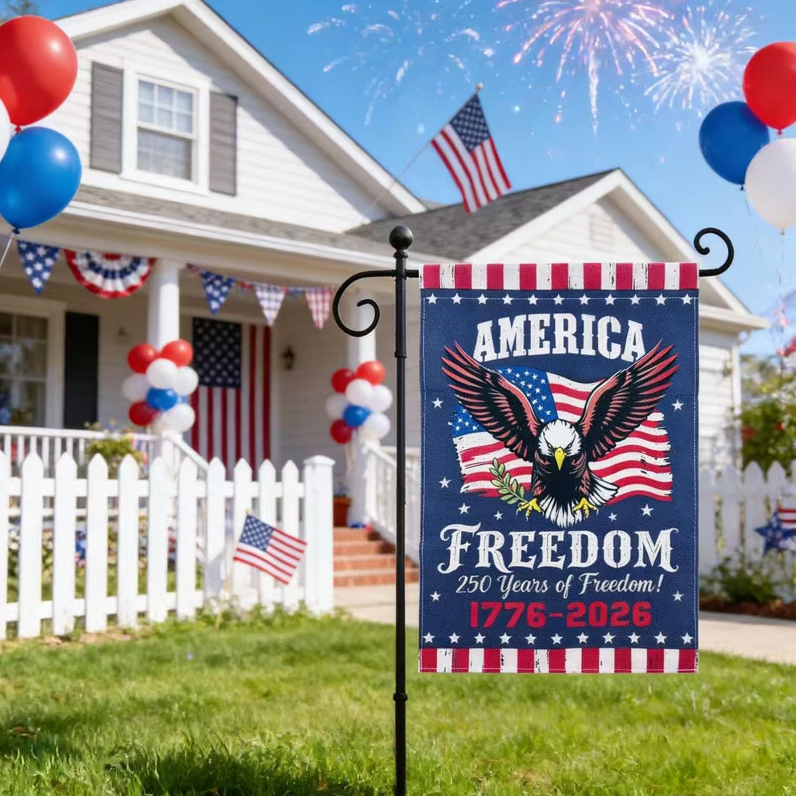 Tyalfrich Independence Day yard display ready for celebrations
