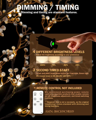 TYBEEU 184 LED warm white lights create romantic evenings