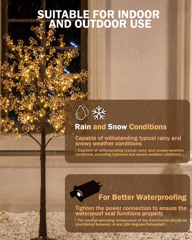 TYBEEU Dimmable LED tree via four-level control