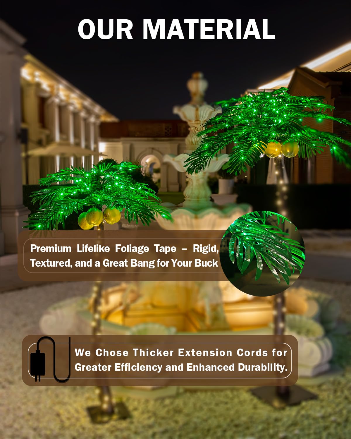 TYBEEU palm tree offers four level dimming for customizable mood