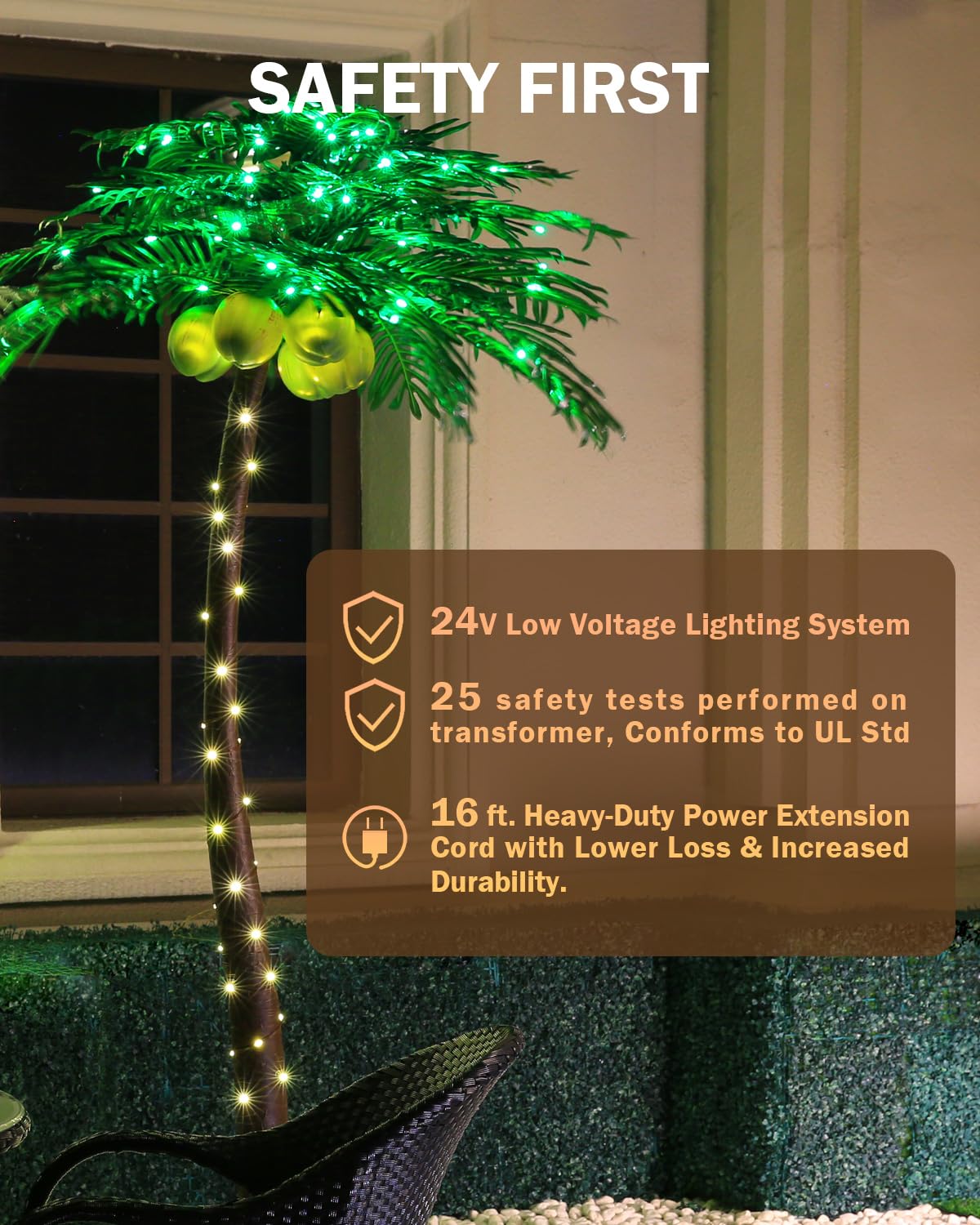 TYBEEU palm tree dimmer switch enables customizable brightness.