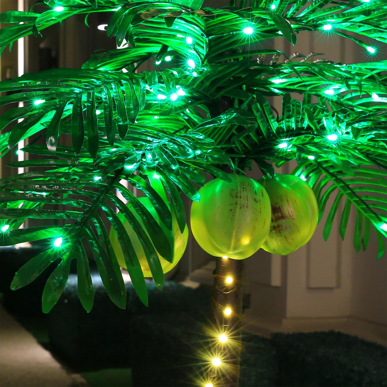 TYBEEU palm tree extension cord offers flexible placement.
