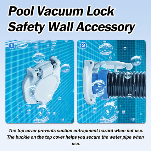 TycoonWon W400BWHP safety wall cover closes the suction when not in use.