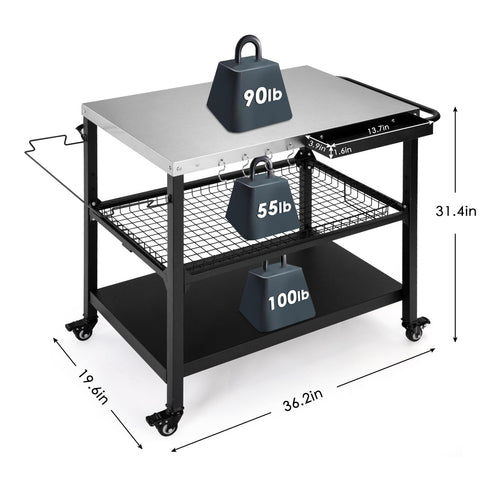 Tyfnry Cart highlighted with waterproof coating for outdoor resilience.
