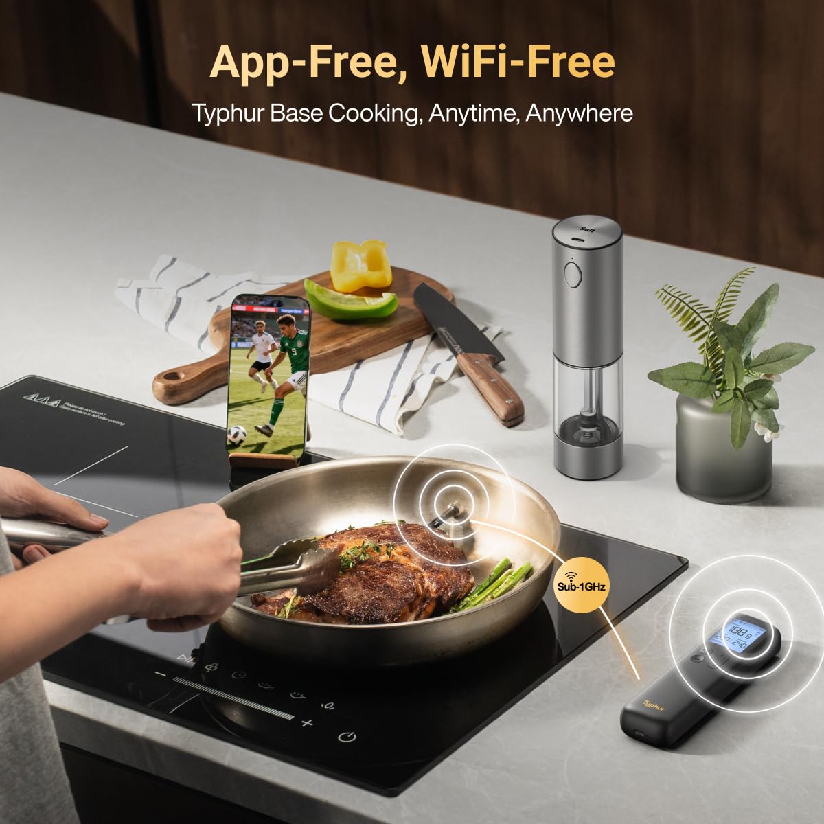 Typhur Sync Gold IPX8 probes withstand heat and are dishwasher-safe.
